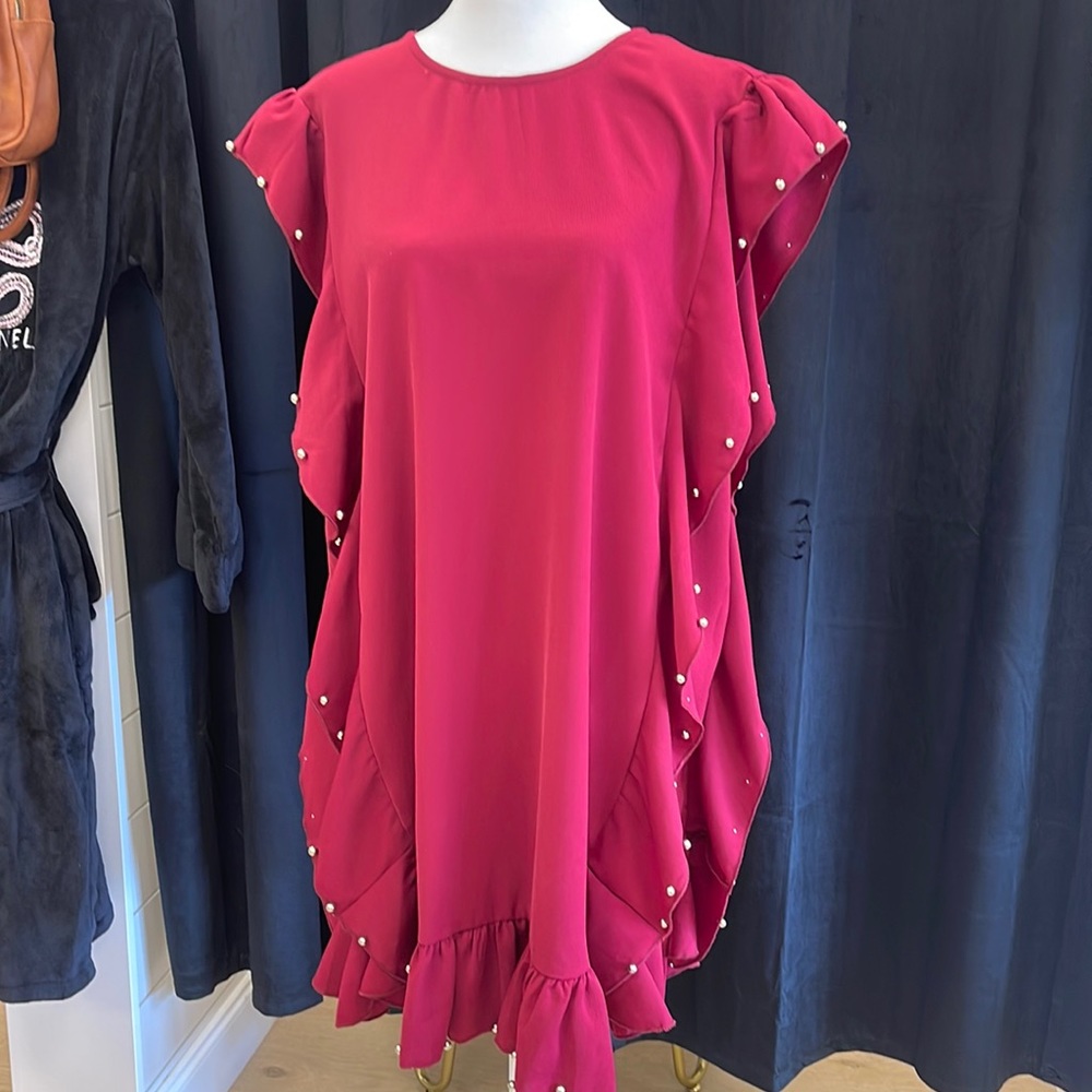 Maroon dress☀️☀️